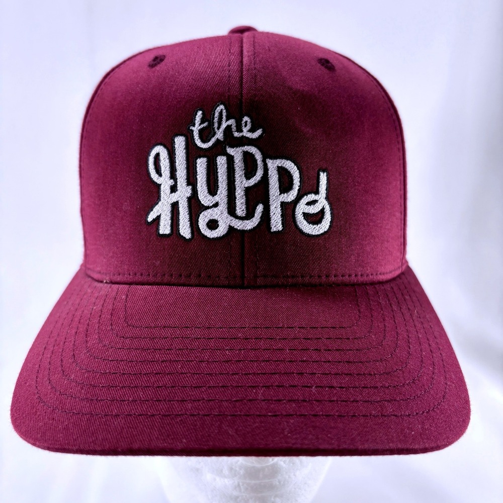 The Hyppo Gourmet Ice Pops Popsicle Logo Maroon Adjustable Baseball Hat Cap